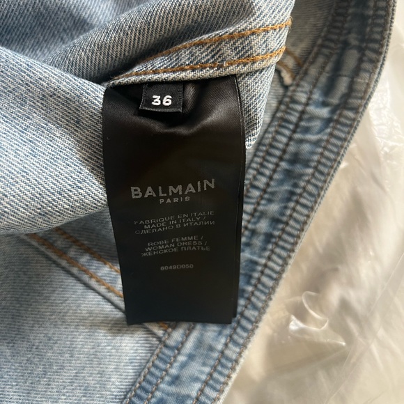 Strass Grid Denim Sleeveless Dress - Picture 11 of 13